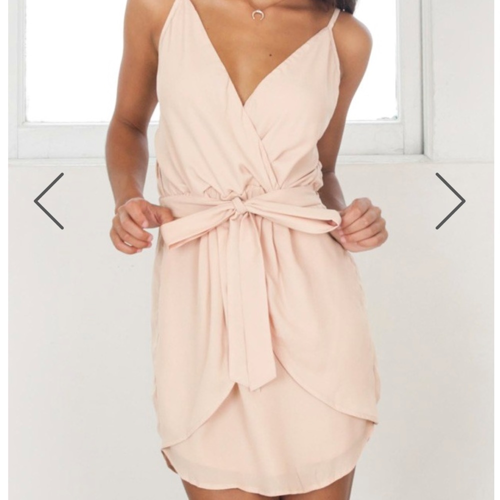❌SOLD❌ Beige Dress - Picture 3 of 3